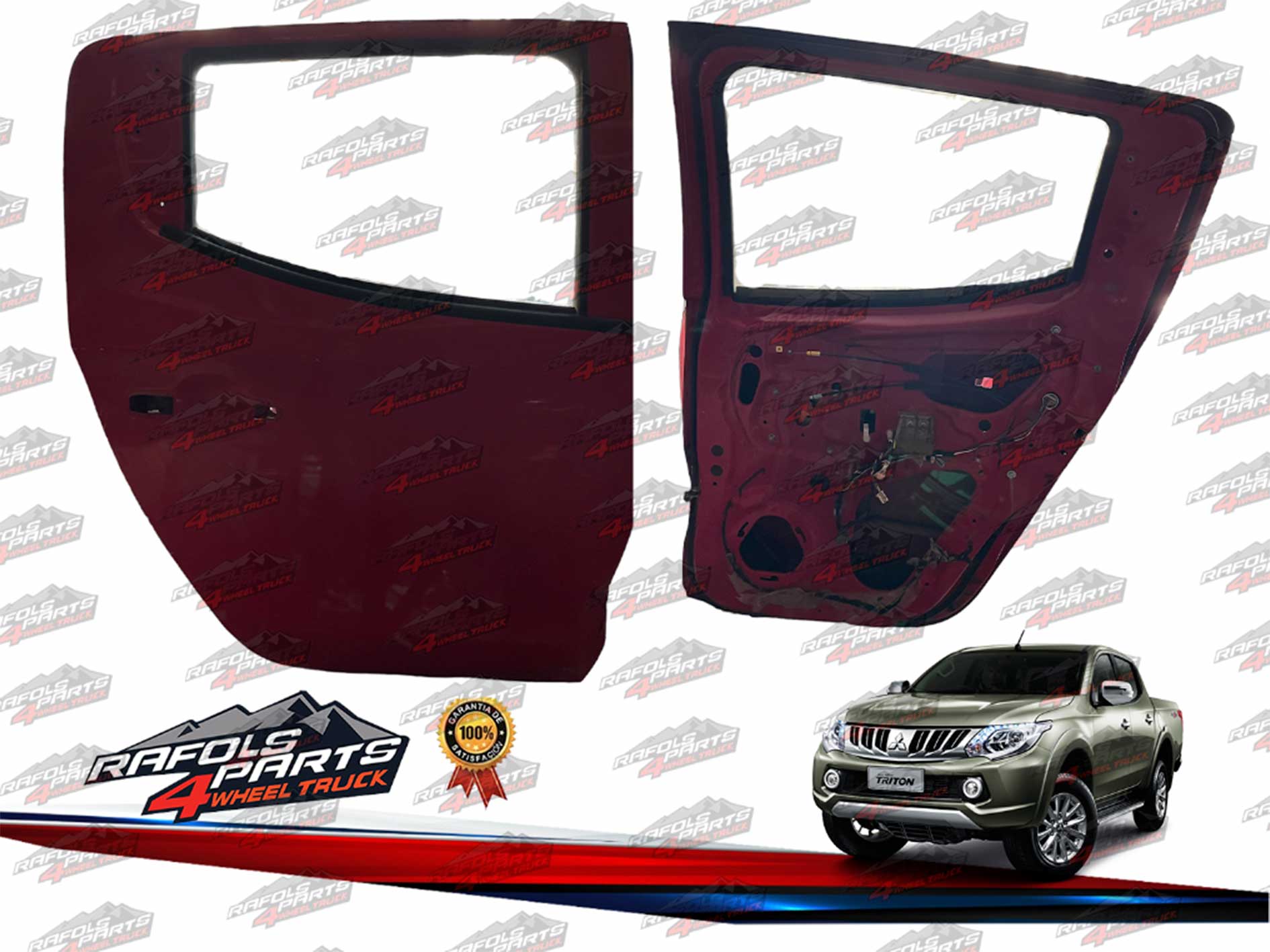 Puerta Trasera Derecha CON DETALLES Mitsubishi L200 2.4 2016-2020